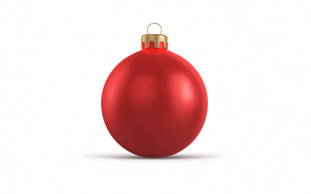 istock Red Christmas Ornament, Clipping path on White Background 1451814745