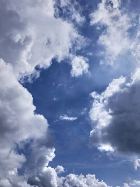istock Bright Artistic clouds visible in the  Afternoon Sunlight 1451815319