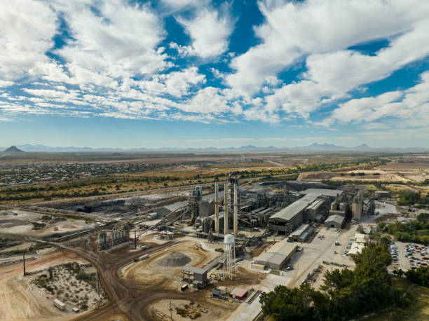 istock Aerial View of Cement Plant 1451820198