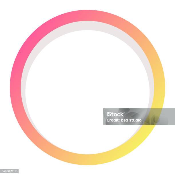 Gradient Loop Circle Vector Design Element Stock Illustration ...