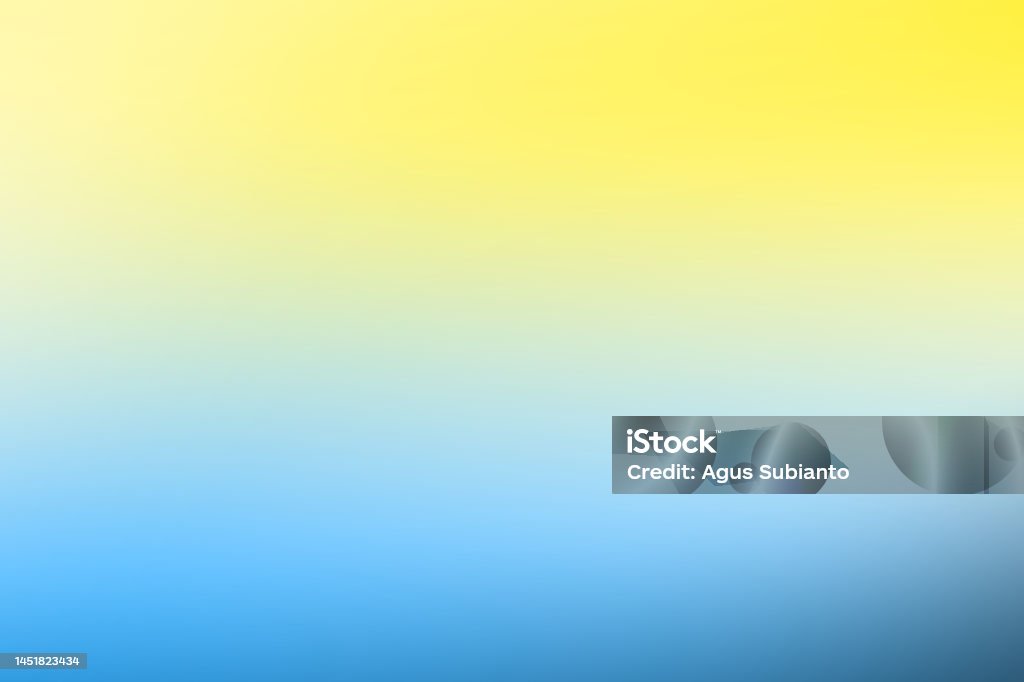 Yellow Blue Basic Simple Blank Yellow And Blue Color Gradation Background Stock ...