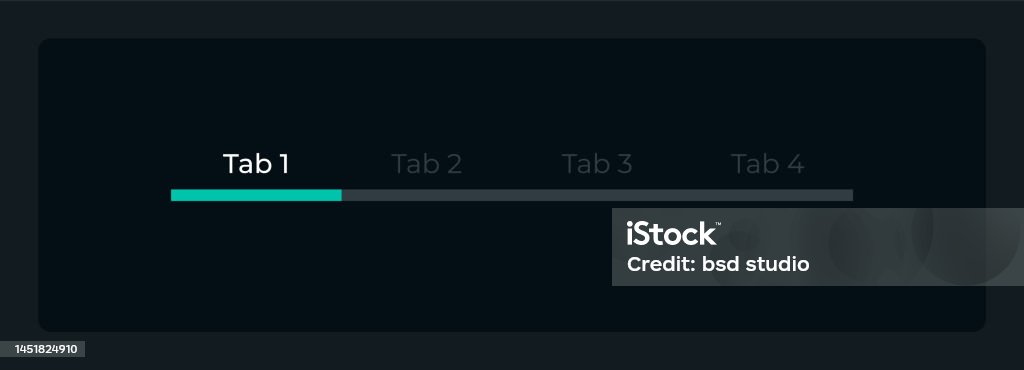 Layout Tab Menu Menu Bar With Tabs Ui Element Template Stock Illustration - Download ...