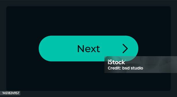 Active Next Step Button Ui Element Template Stock Illustration ...