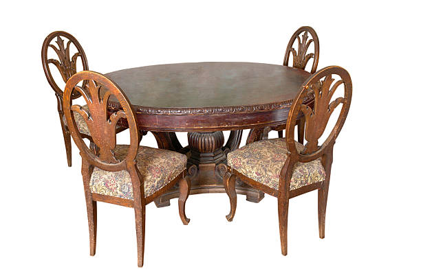 Table with chairs of 18 century
