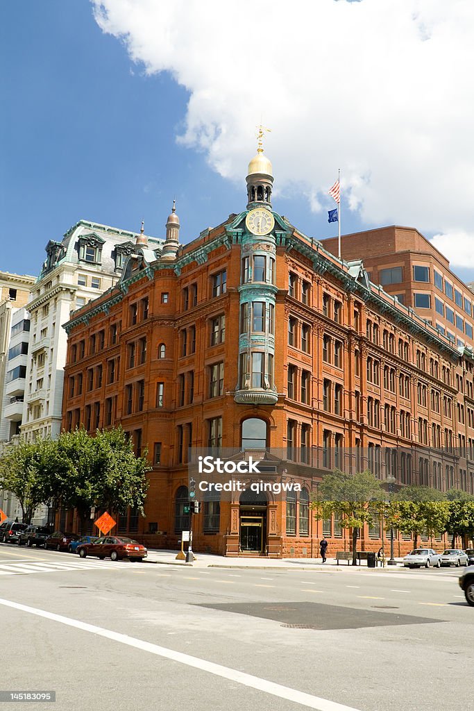 Richardsonian estilo romanesco Office Building, em Washington, DC, Estados Unidos - Foto de stock de Antigo royalty-free