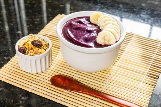 istock Acai bowl with banana and oats 1451832785