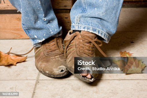 istock Battered shoes 145183299