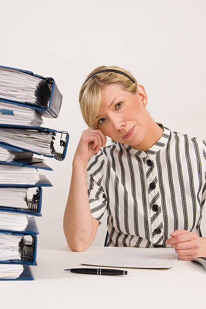 istock Successful business woman working 145184245