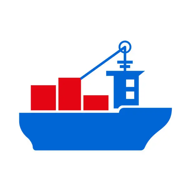 Vector illustration of Ship icon.