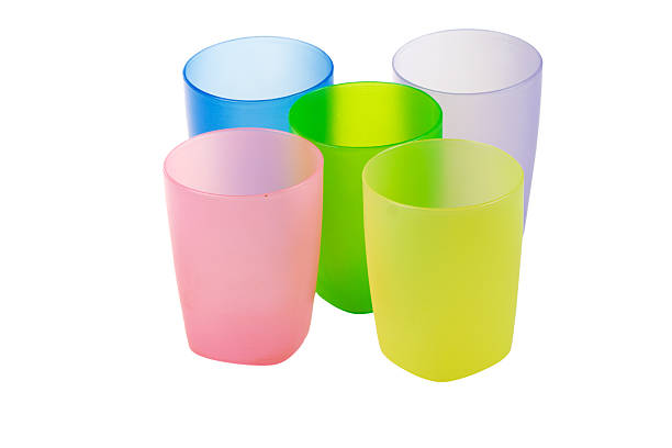 istock Three color glasses isolated on a white background 145184782