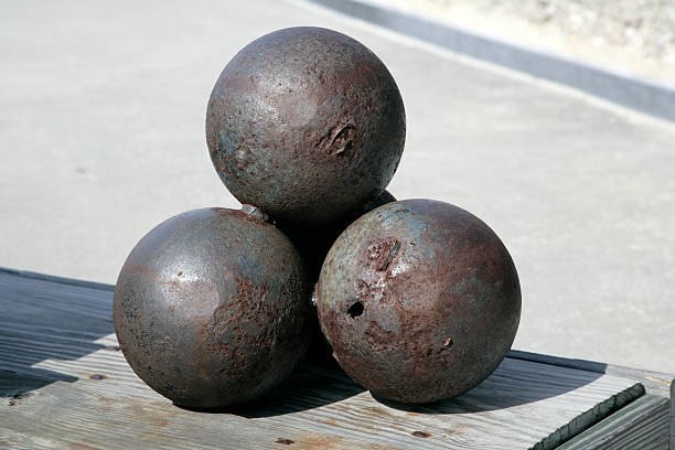 istock Canon balls at Castillo de San Marcos fort 145184900