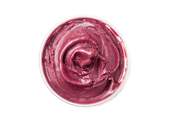 istock Acai bowl isolated on white background. 1451849756