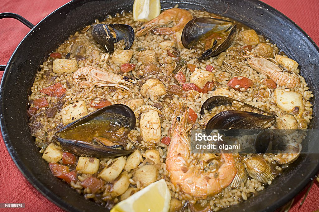 paella paella spanish food Food Stock Photo