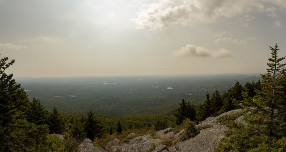 An afternoon mountain view from Mount Monadnock in Jaffrey, New Hampshire