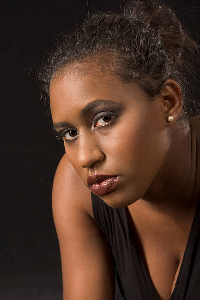 istock Beautiful African-American girl (portrait) 145186739