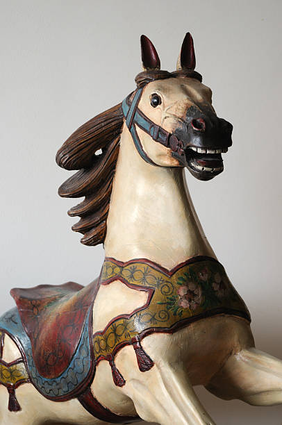 istock Antique Wooden Carousel Horse 145186866