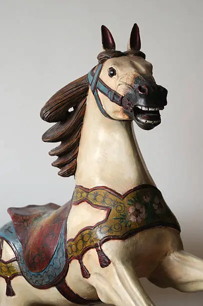 Photo of Antique Wooden Carousel Horse