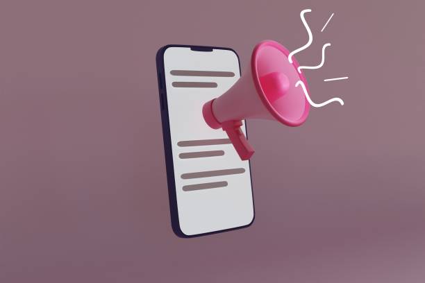 istock Cartoon advertising with warning for concept design. Megaphone speaker. Speaker icon. Exclamation mark. Communication concept. Internet communication. 3d illustration. 1451873186