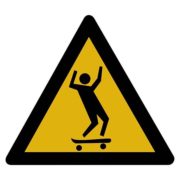 Skateboard sign stock photo