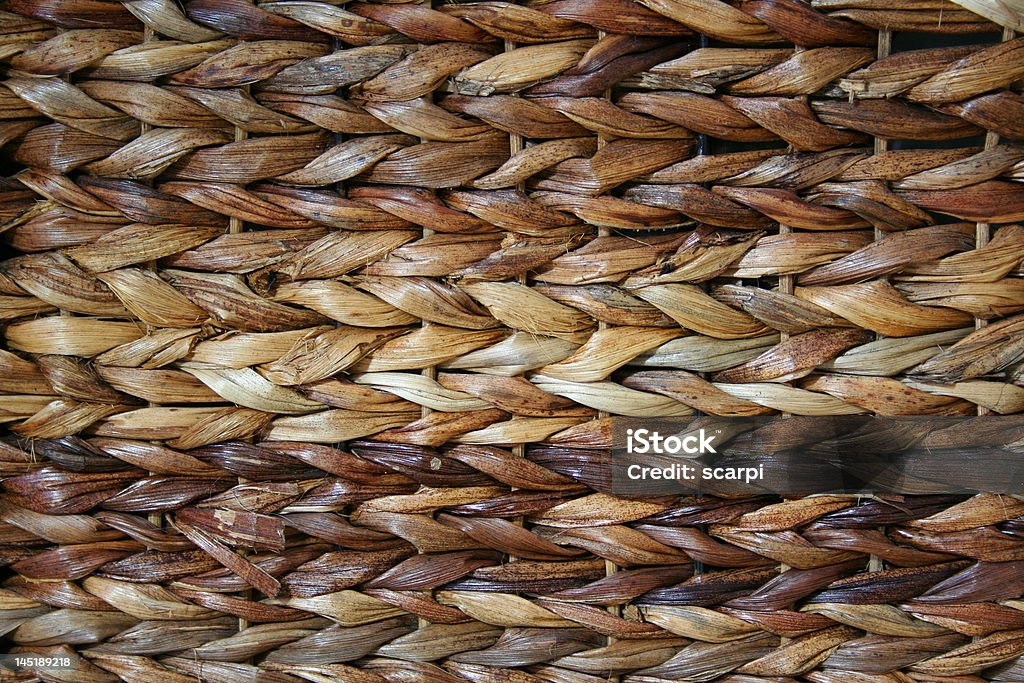 Detalhes de tecido de palha cesta - Foto de stock de Abstrato royalty-free