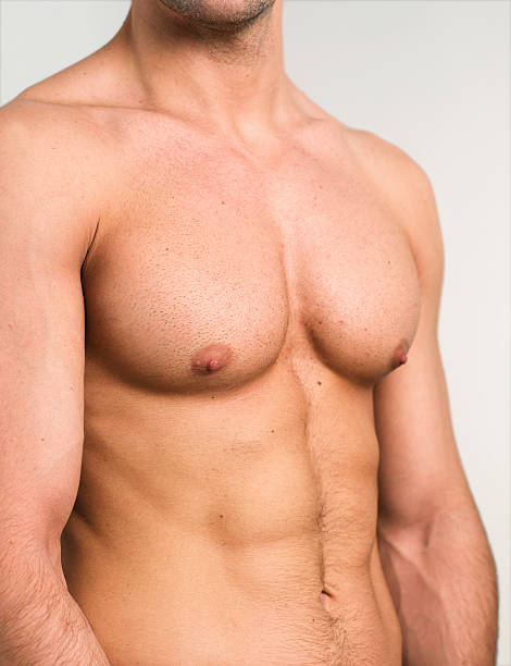 Male body detail stock photo