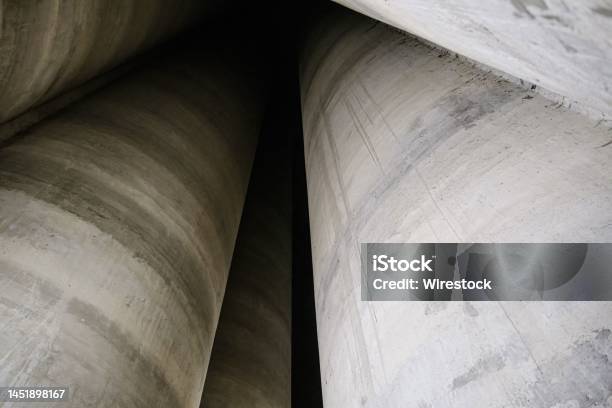 Concrete Silos Used For Grain In The Old Brewery Of Stella Artois In Leuven Belgium Stock Photo - Download Image Now