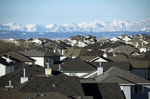 Suburban roof tops