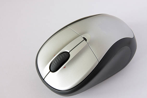 Wireless computer mouse stock photo