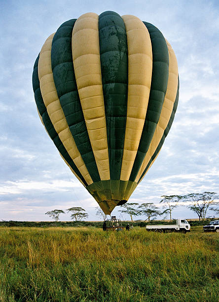 istock Hot air balloon lift off 145190136