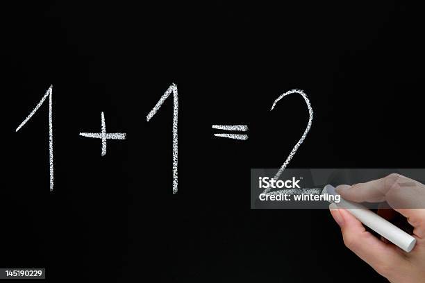 Basic Calculations Stock Photo - Download Image Now - Adult, Calculating, Chalk - Art Equipment