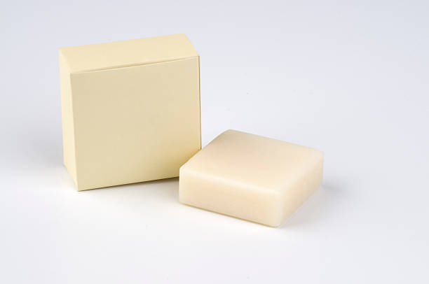 Soap with box hotel amenity stock photo