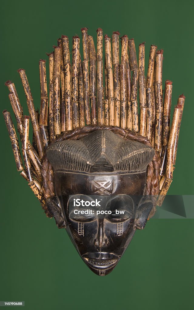 Máscara de africano - Foto de stock de Antigo royalty-free