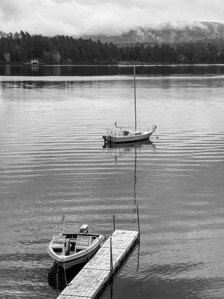 istock Small boats on Schroon Lake 1451908671