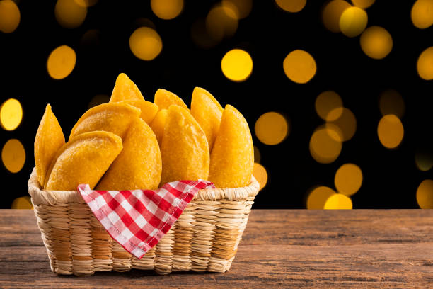 istock Colombian fried empanadas - Filled with meat and yellow dough 1451909548