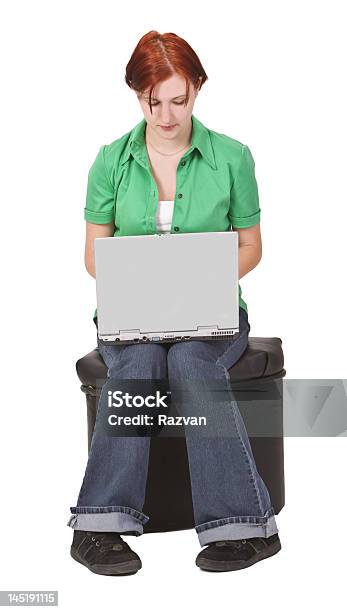 Teenager Working On A Laptop Stock Photo - Download Image Now - 14-15 Years, 16-17 Years, 18-19 Years