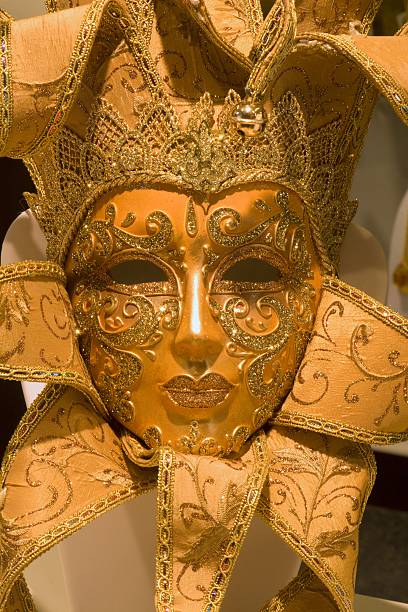 istock orange gold mask from venice 145191591