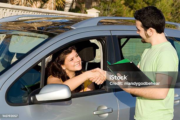 Driving Test New Car Hire Or Rental Stock Photo - Download Image Now - Used Car Selling, Selling, Adolescence