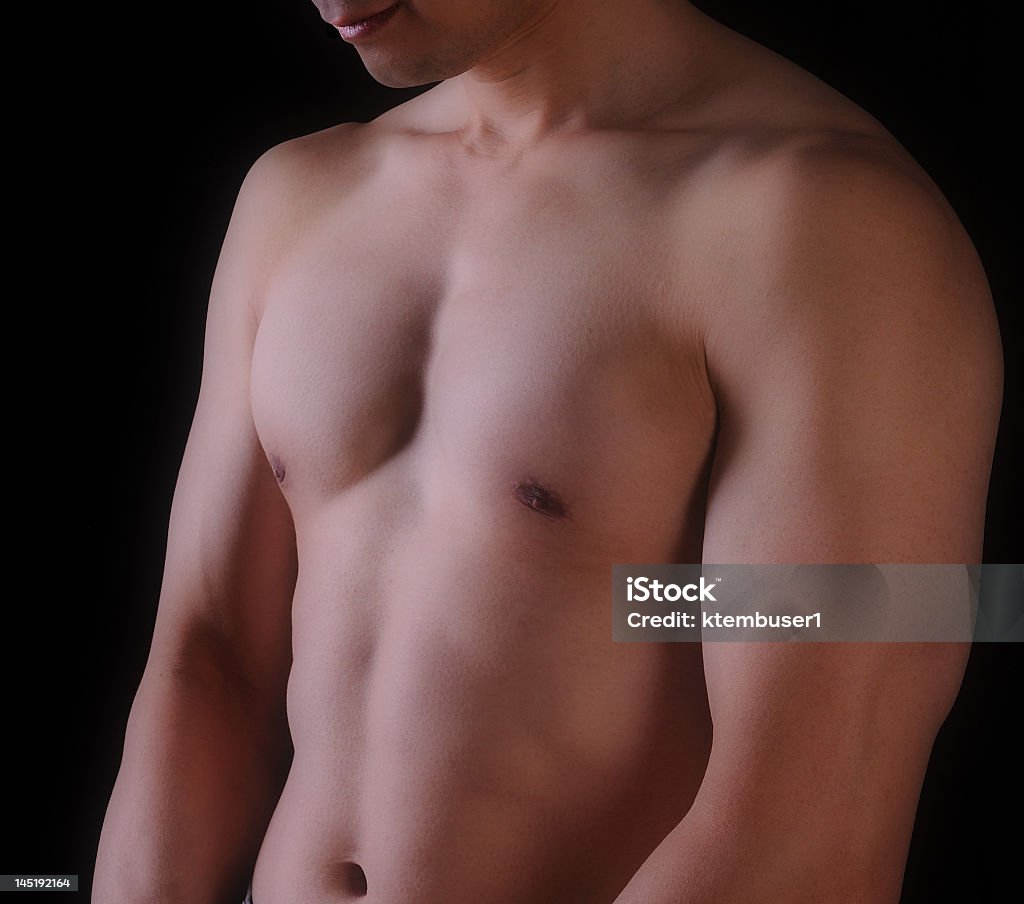 Peito, braços e estômago - Foto de stock de Adulto royalty-free