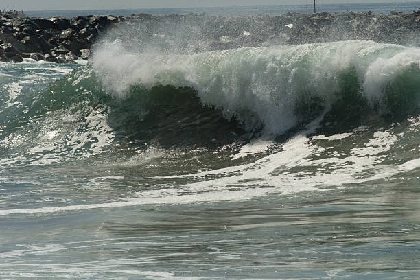 breaking wave stock photo