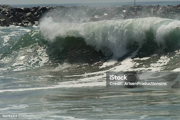 Breaking Wave Stock Photo - Download Image Now - Breaking Wave, High Section, Horizontal