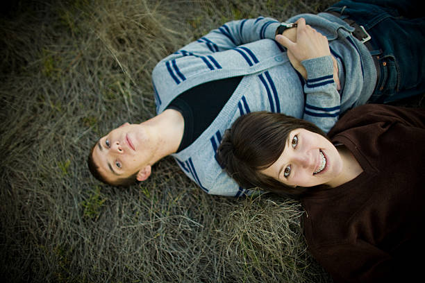 young couple stock photo