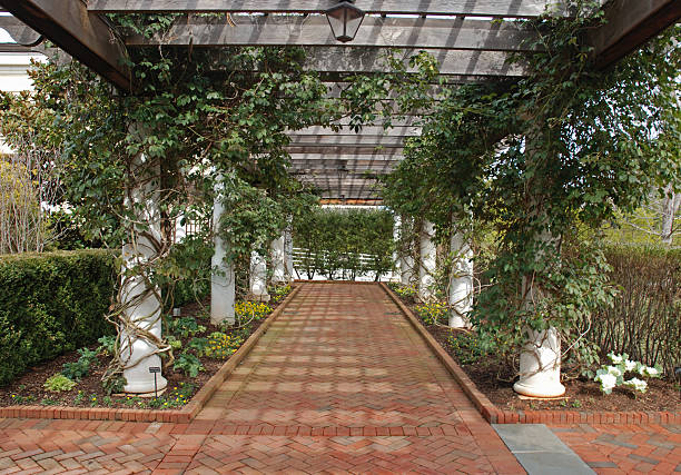 istock Beautiful Garden Portico 145193129