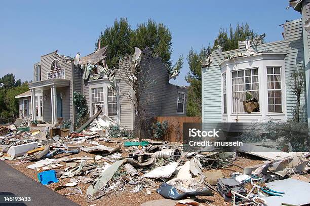 House After Hurricane Stock Photo - Download Image Now - Natural Disaster, Hurricane - Storm, House