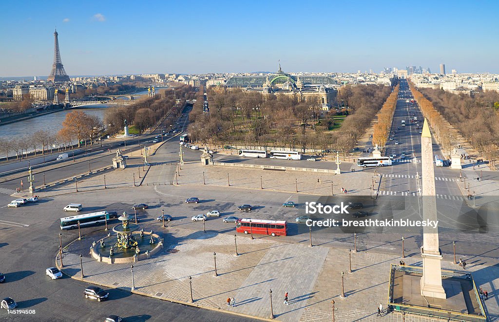 파리 명소 - 로열티 프리 콩코르드 광장 스톡 사진