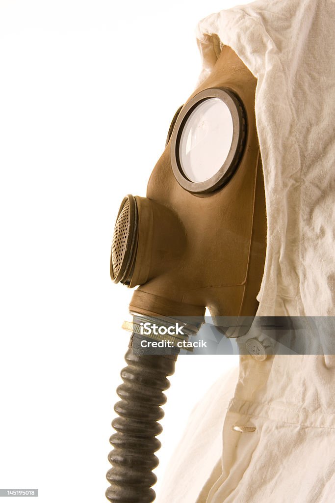 Person in der Gasmaske - Lizenzfrei Angst Stock-Foto