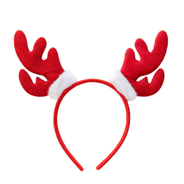 istock Reindeer antlers Christmas headband isolated on white background 1451953463