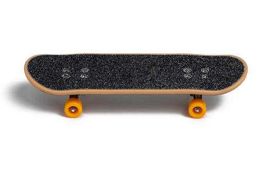 Toy skateboard isolated on a white background.