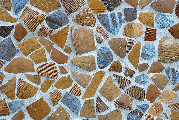 Brown Background from Mosaic stock photo