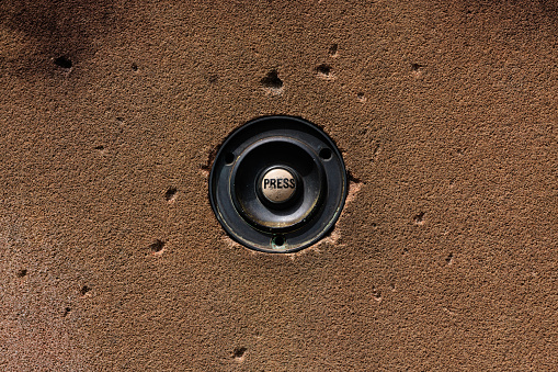 Old doorbell button