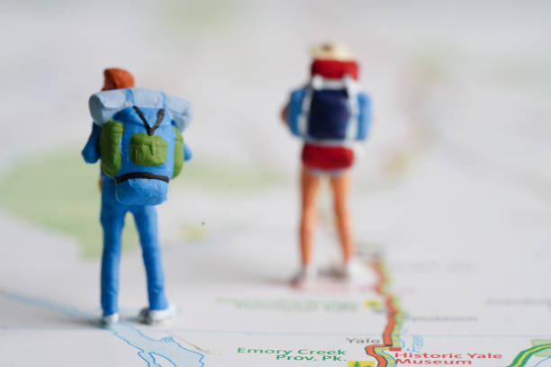 istock Business people rushing and going on a long trip for a work meeting at office. 1451967978